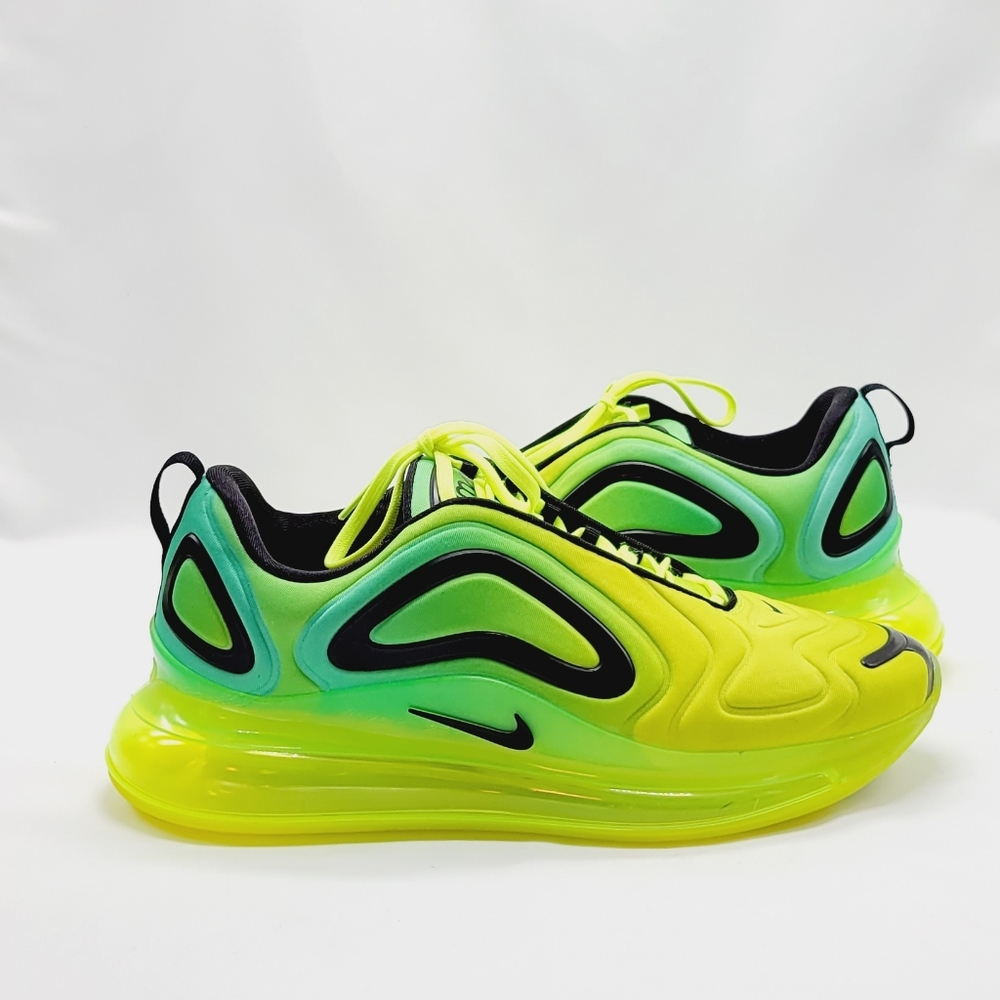 (Sold) Nike Air Max 720 volt green athletic sneakers size 10.5 - Picture 3 of 7